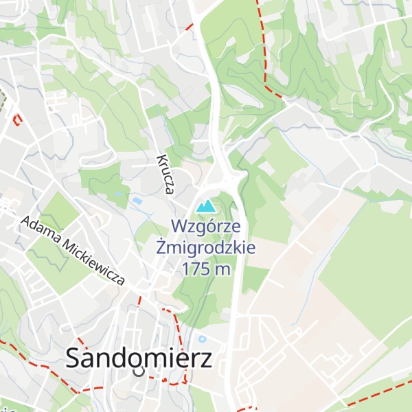 Map of Wzgórze Żmigrodzkie