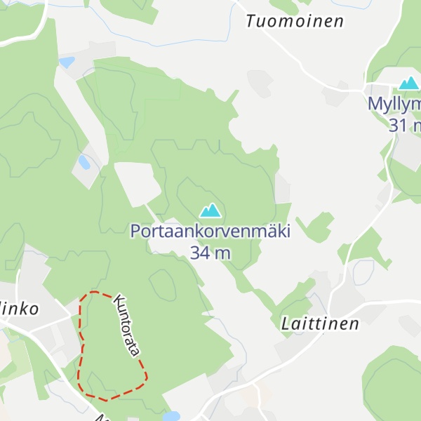 Map of Portaankorvenmäki