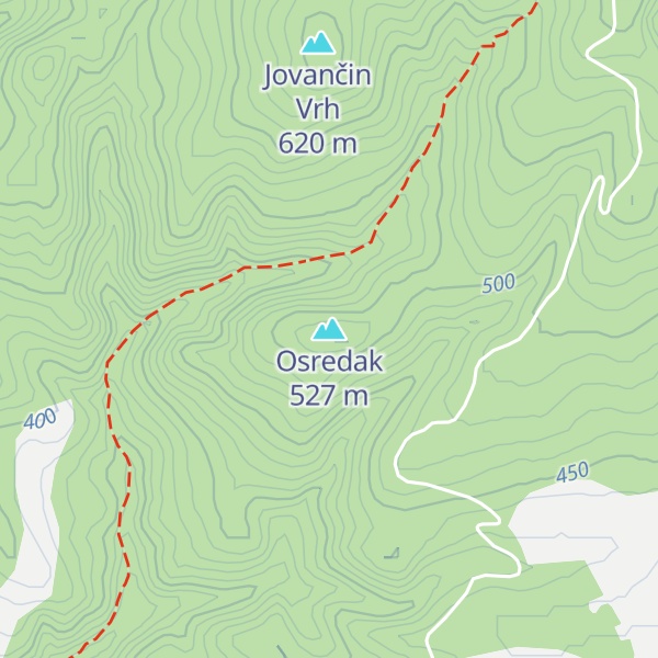 Map of Osredak