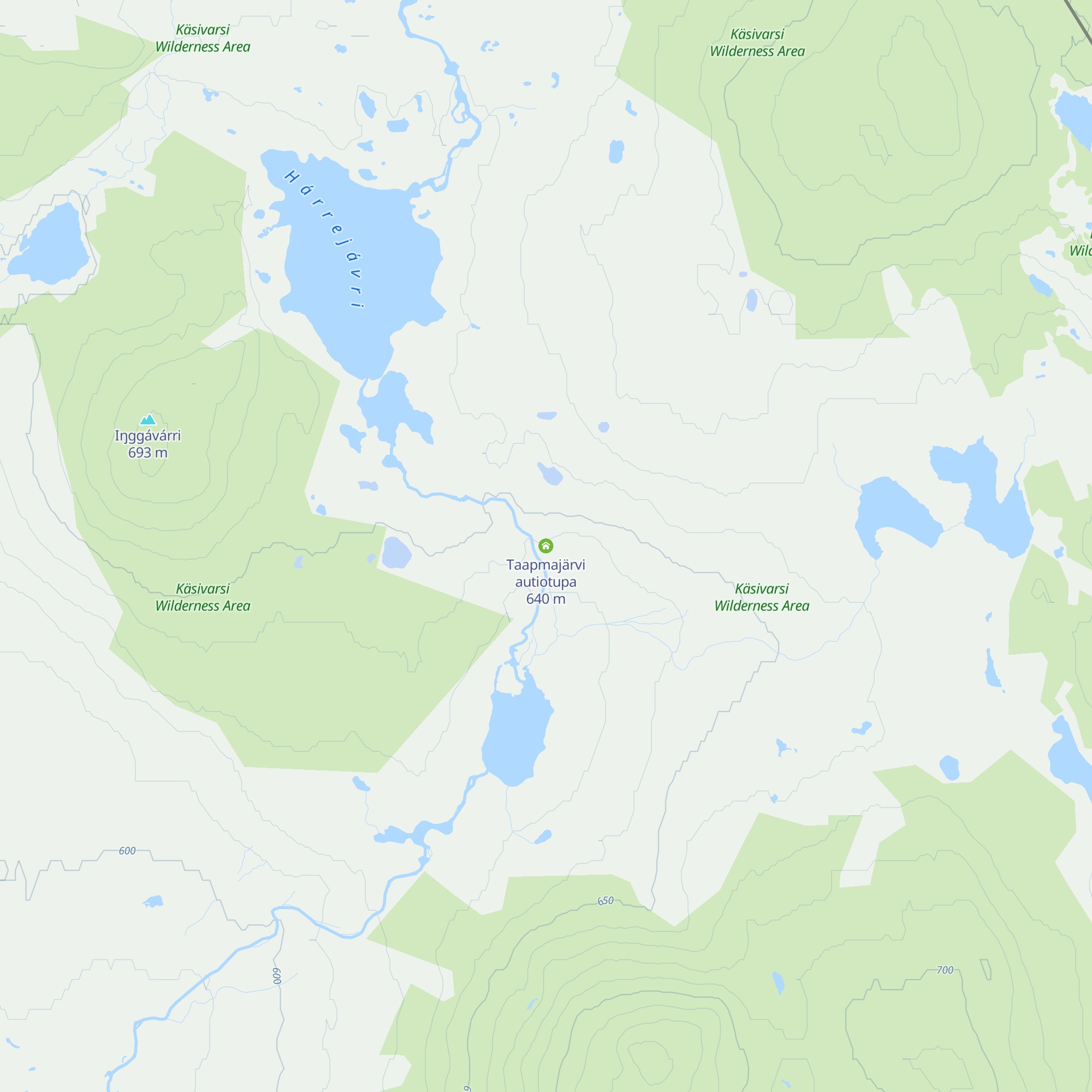 Taapmajärvi autiotupa map