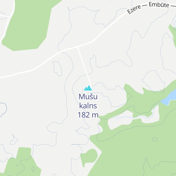Map of Mušu kalns