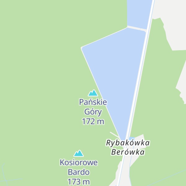 Map of Pańskie Góry