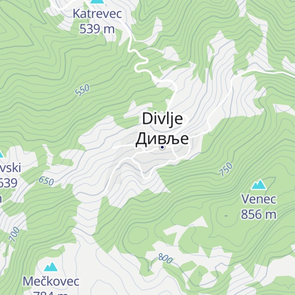 Map of Divlje