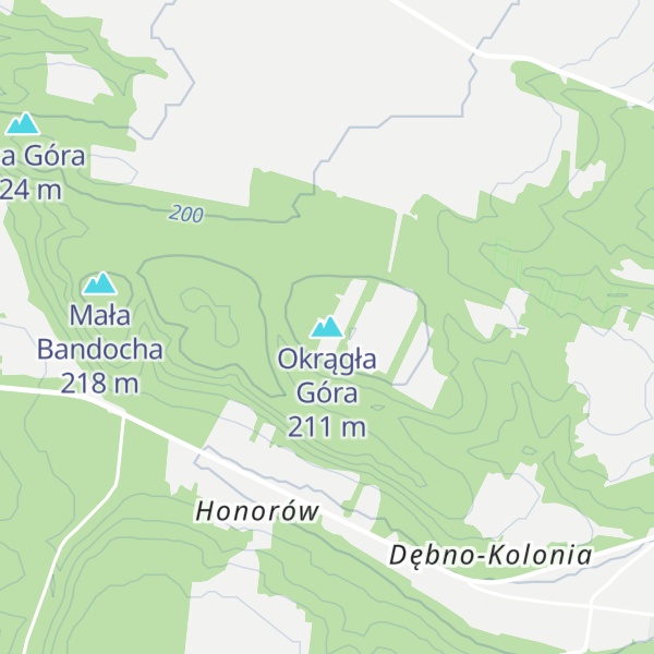 Map of Okrągła Góra