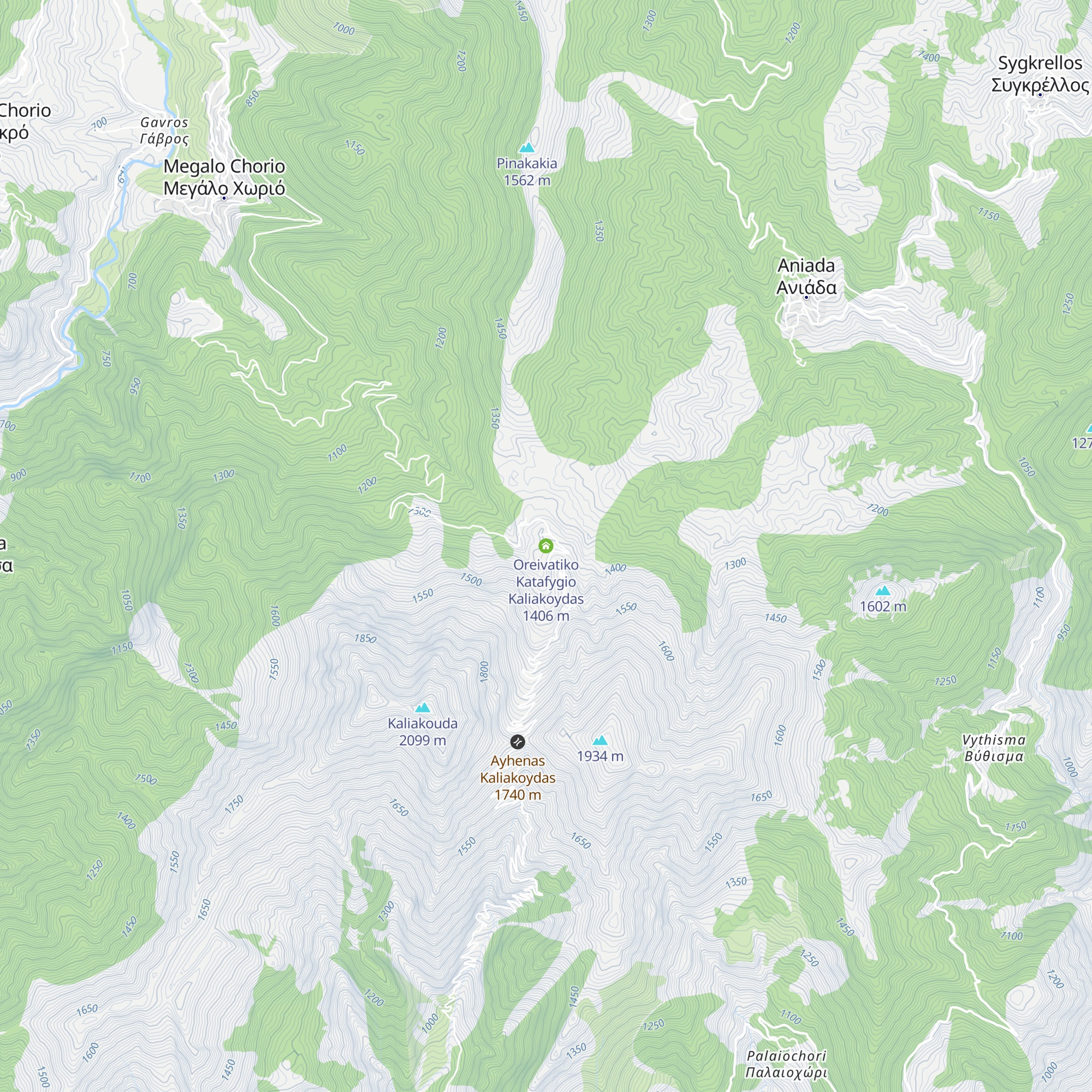 Oreivatiko Katafygio Kaliakoydas map