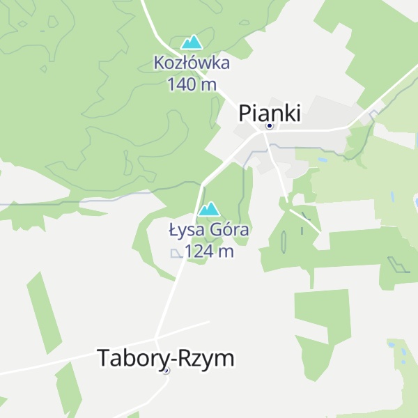 Map of Łysa Góra