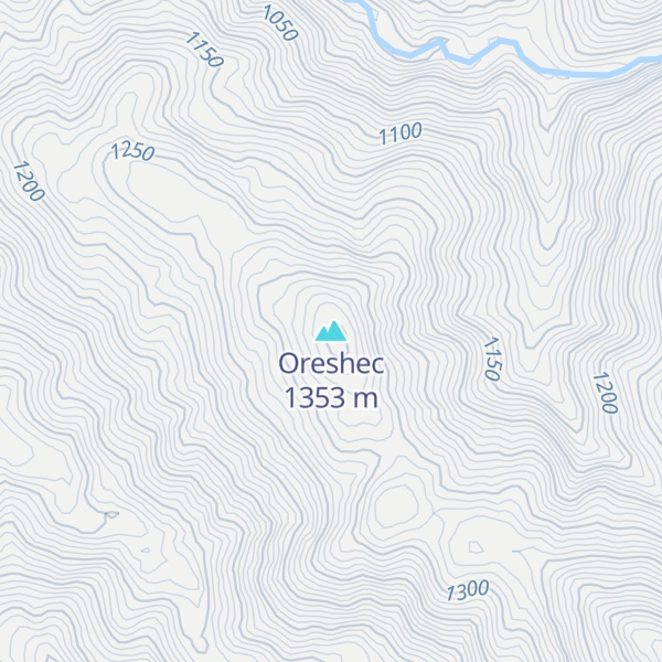 Map of Oreshec