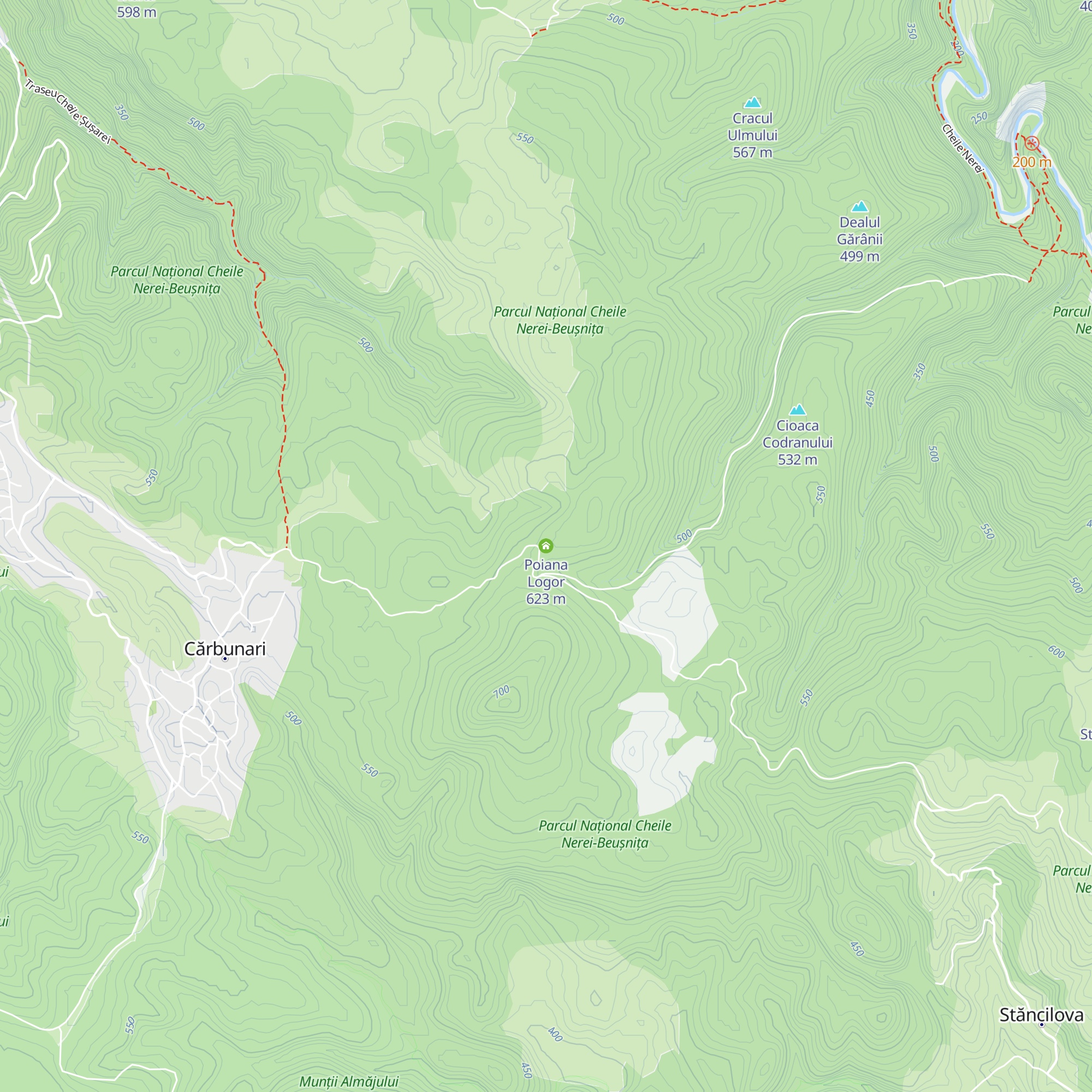Poiana Logor map