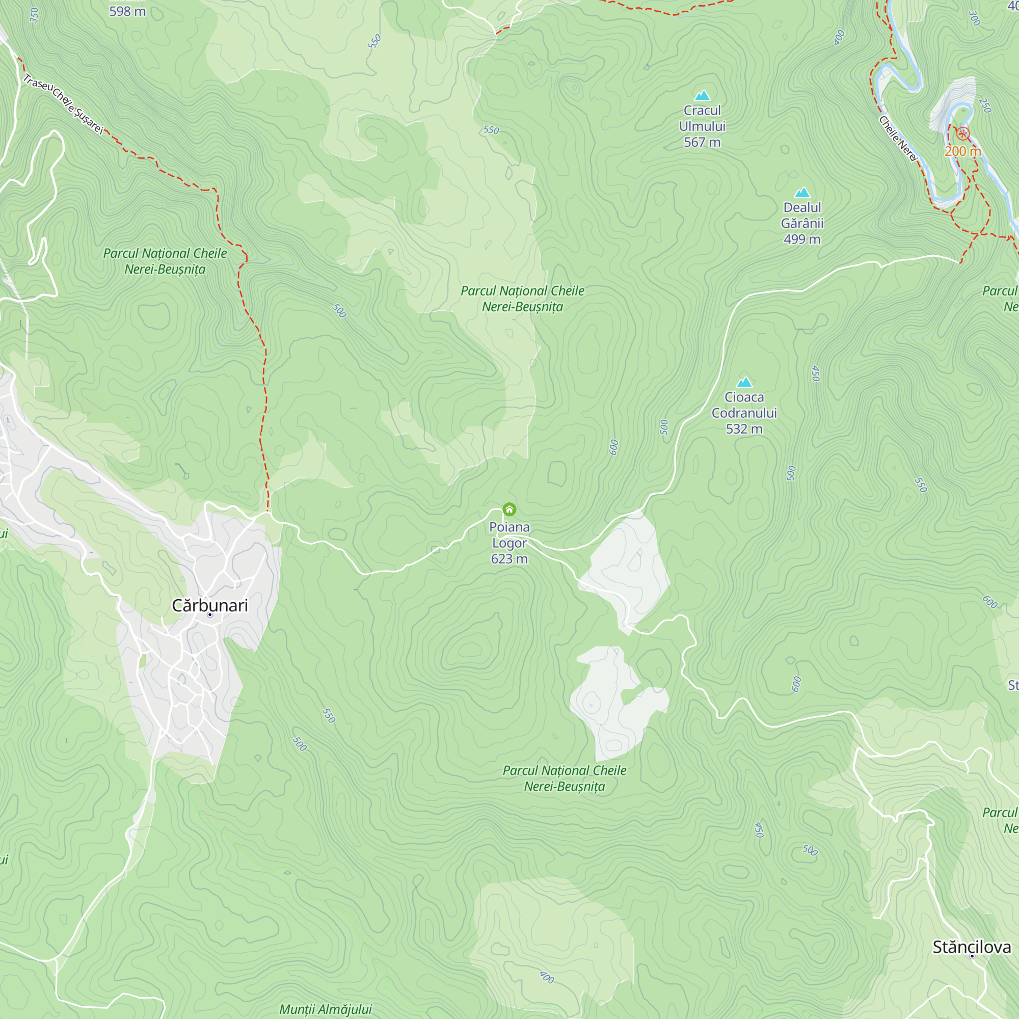 Poiana Logor map