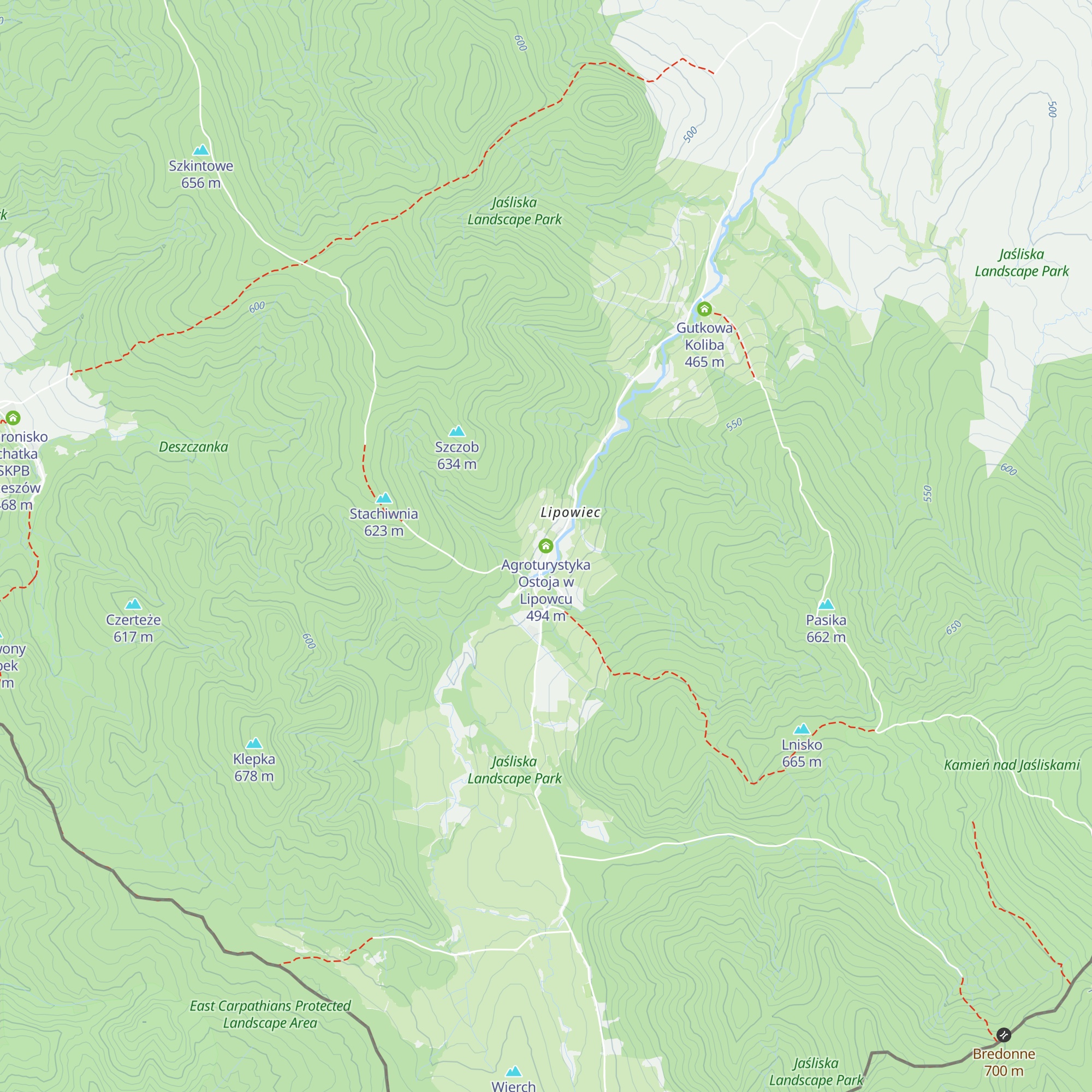 Agroturystyka Ostoja w Lipowcu map