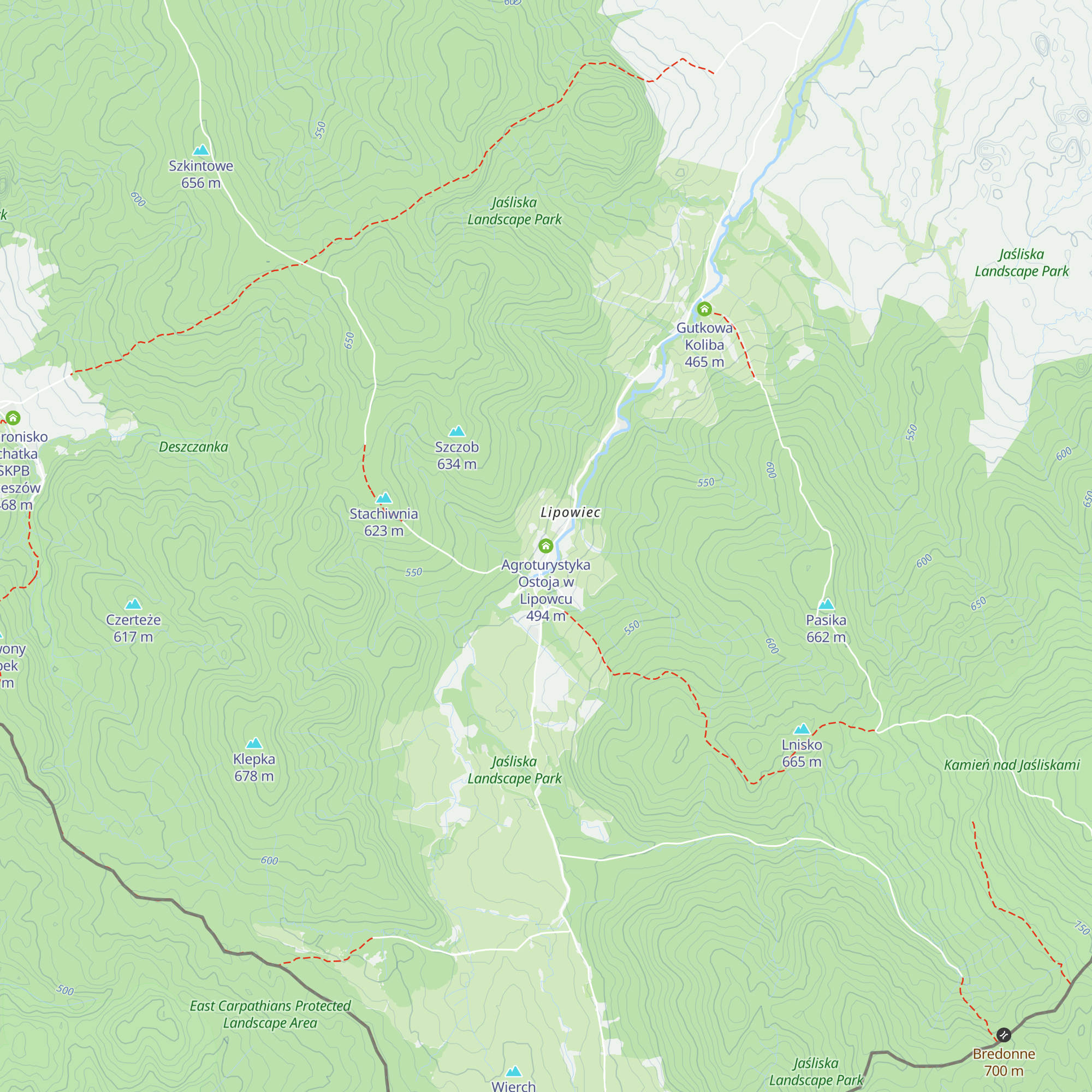 Agroturystyka Ostoja w Lipowcu map