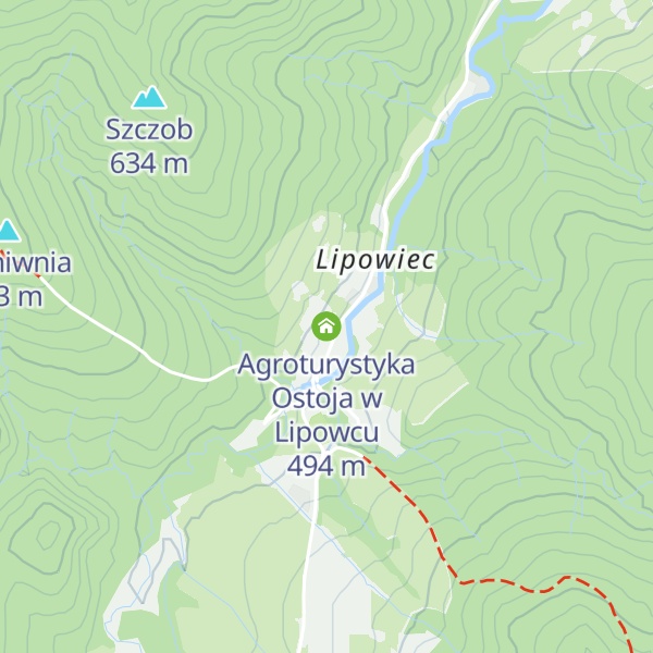 Map of Agroturystyka Ostoja w Lipowcu