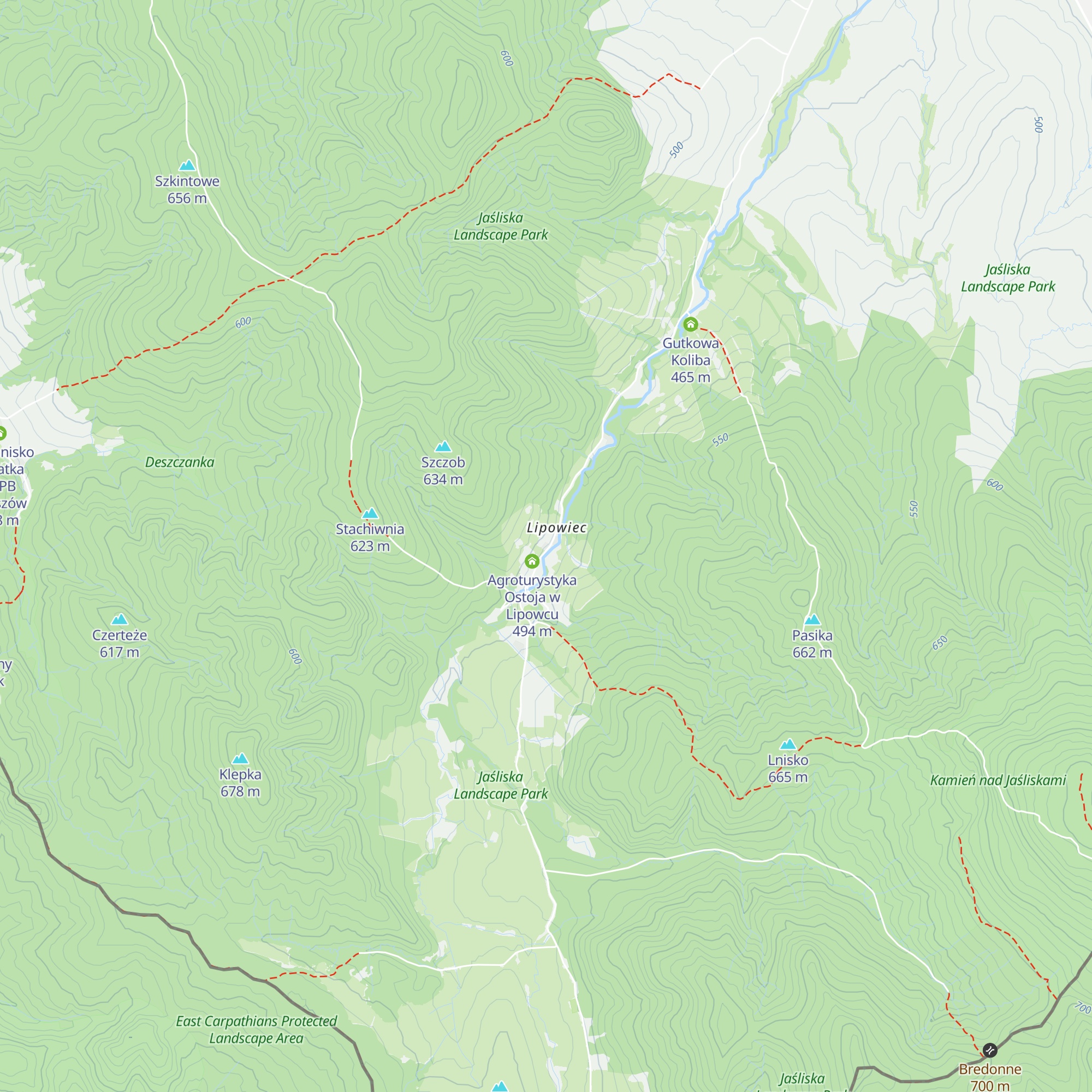 Aktywny Lipowiec map