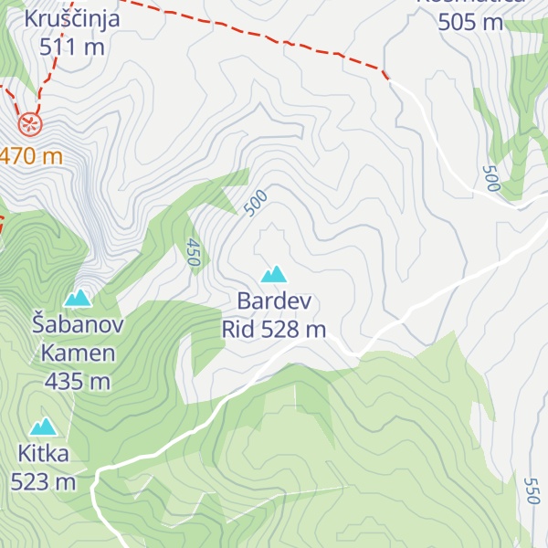 Map of Bardev Rid