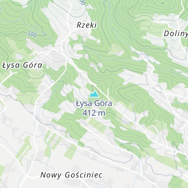 Map of Łysa Góra