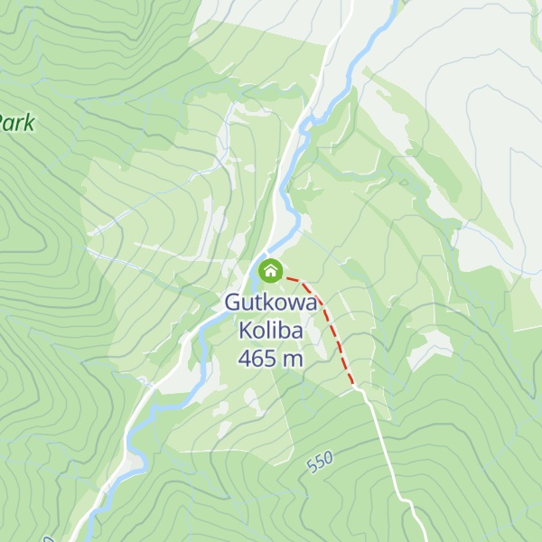 Map of Gutkowa Koliba