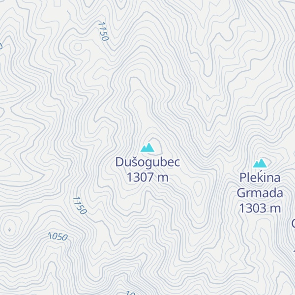Map of Dušogubec