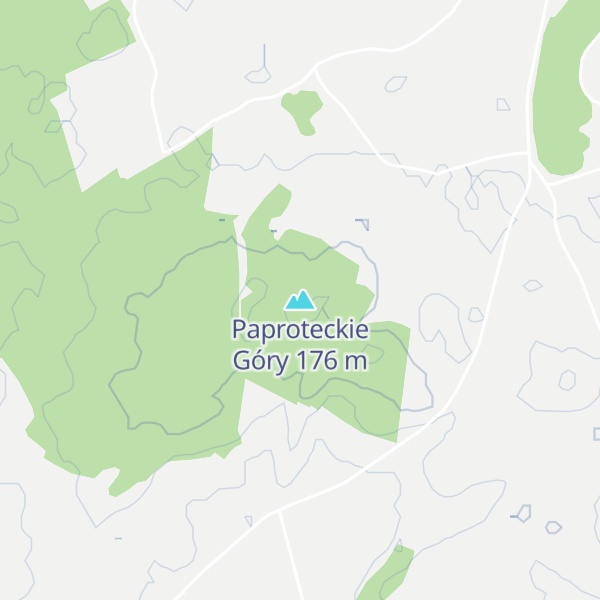 Map of Paproteckie Góry
