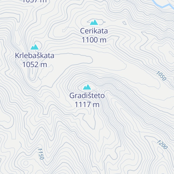 Map of Gradišteto