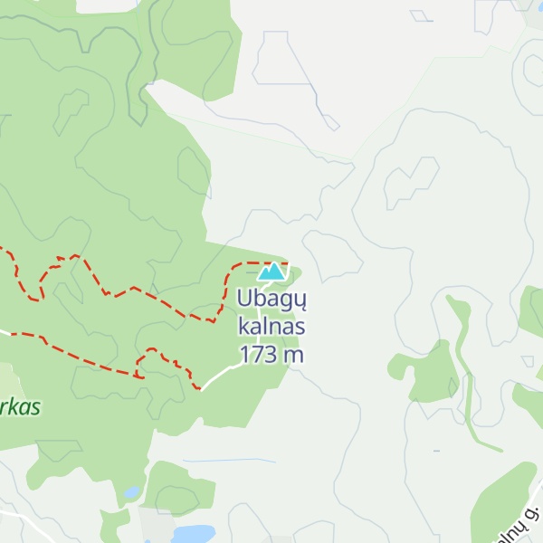 Map of Ubagų kalnas