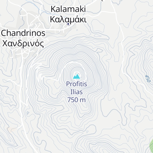 Map of Profitis Ilias