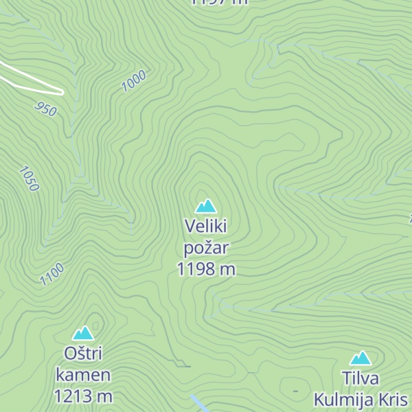 Map of Veliki požar
