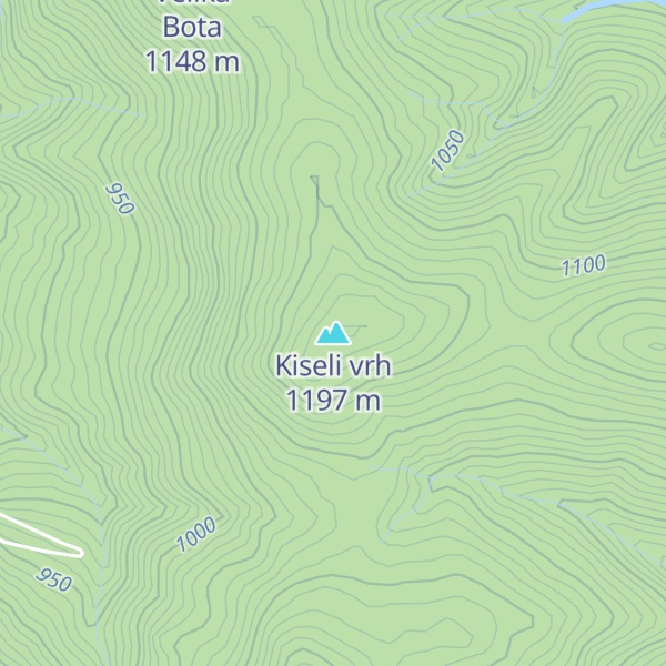 Map of Kiseli vrh