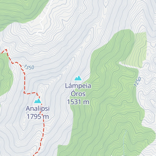 Map of Lámpeia Óros