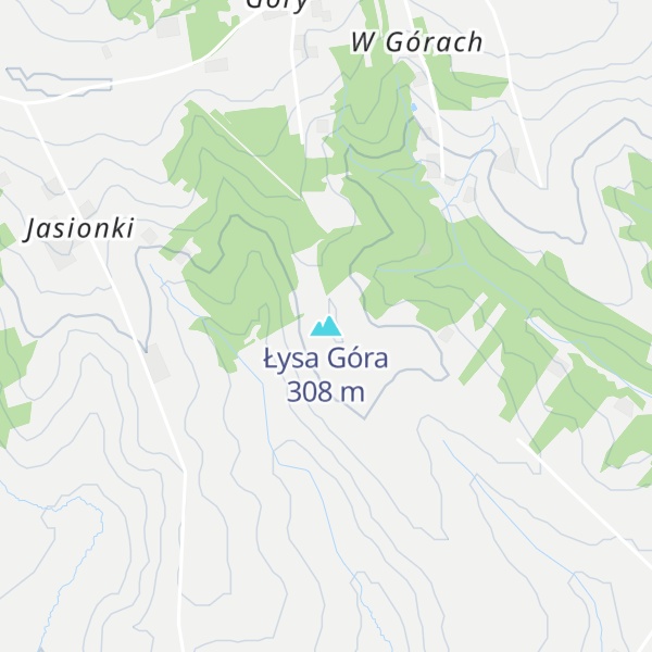 Map of Łysa Góra