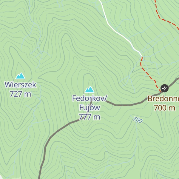 Map of Fedorkov/Fujów
