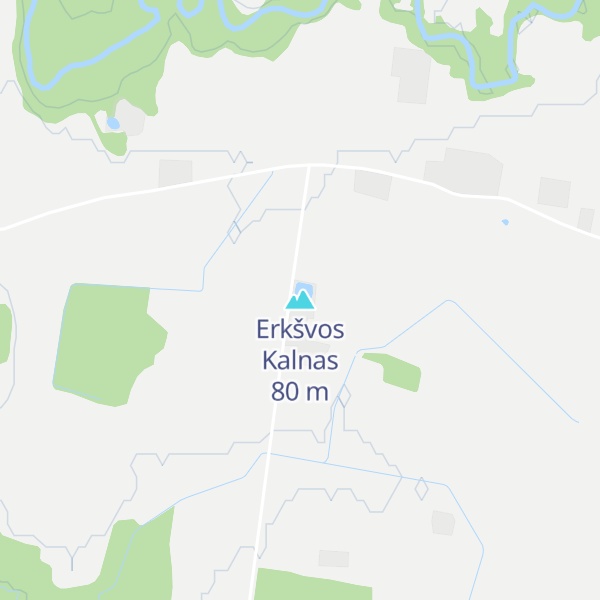 Map of Erkšvos Kalnas