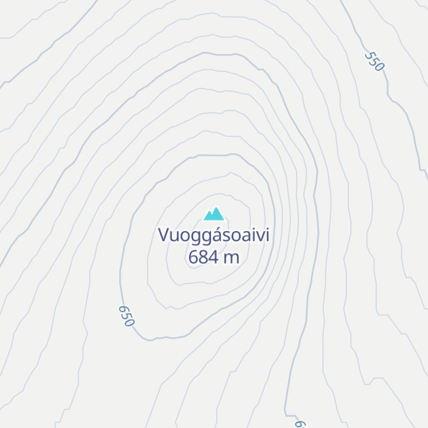 Map of Vuoggásoaivi