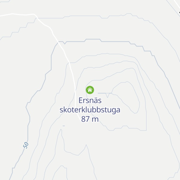 Map of Ersnäs skoterklubbstuga