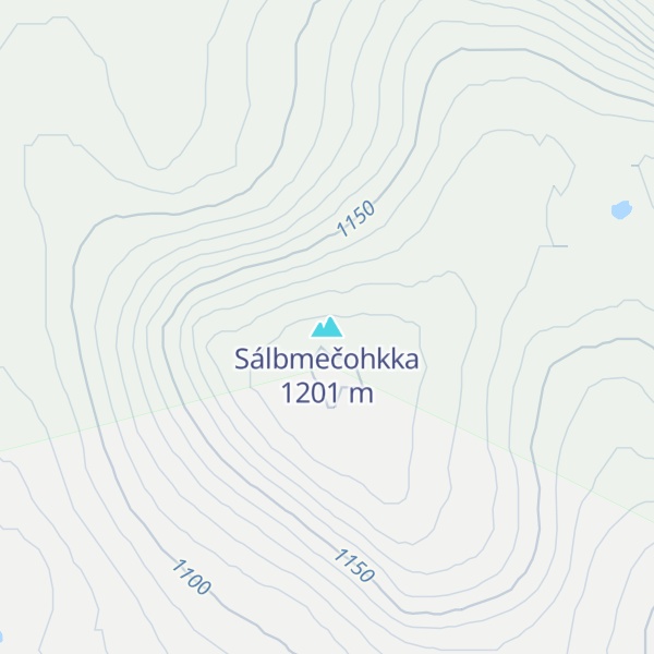 Map of Sálbmečohkka