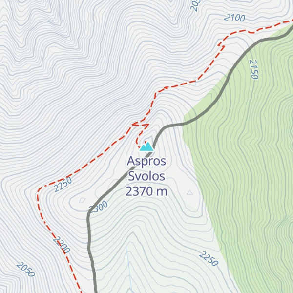 Map of Aspros Svolos