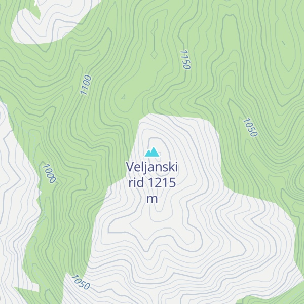 Map of Veljanski rid