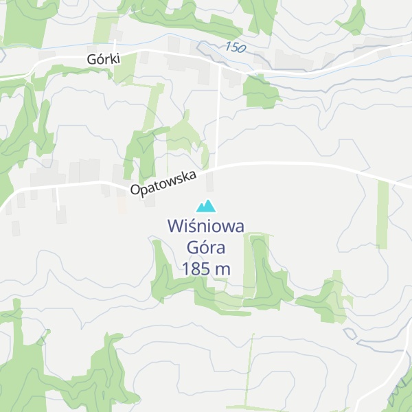 Map of Wiśniowa Góra
