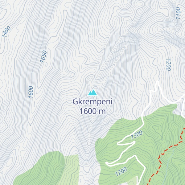 Map of Gkrempeni