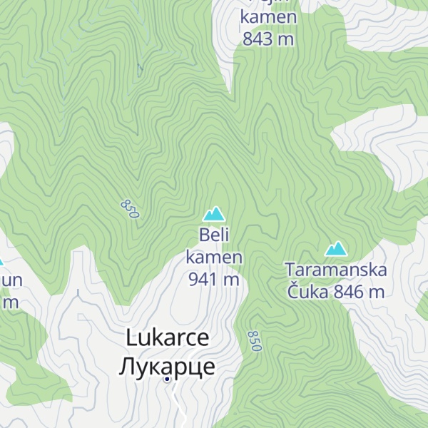 Map of Beli kamen