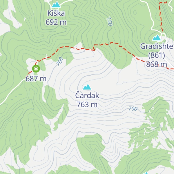 Map of Čardak