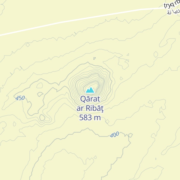 Map of Qārat ar Ribāţ
