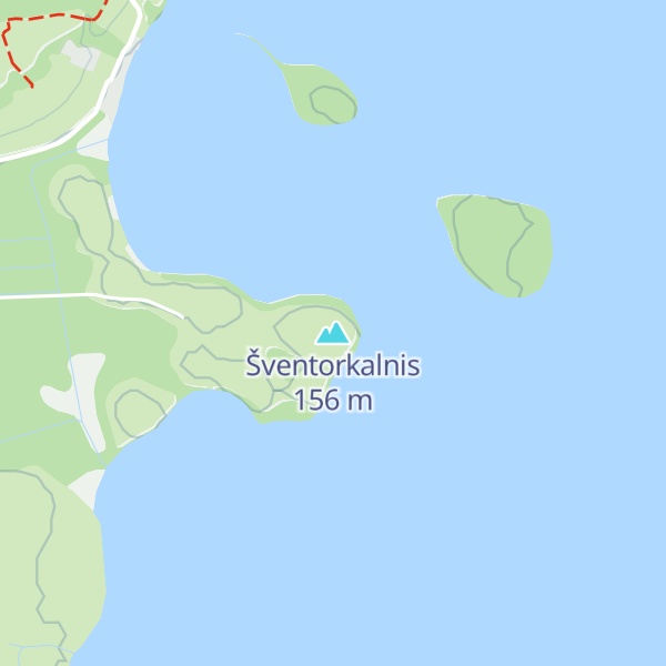 Map of Šventorkalnis