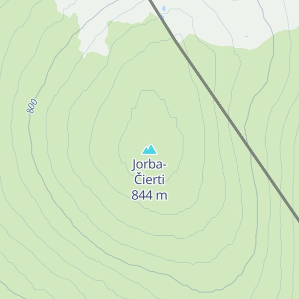 Map of Jorba-Čierti