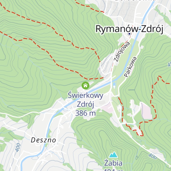 Map of Świerkowy Zdrój