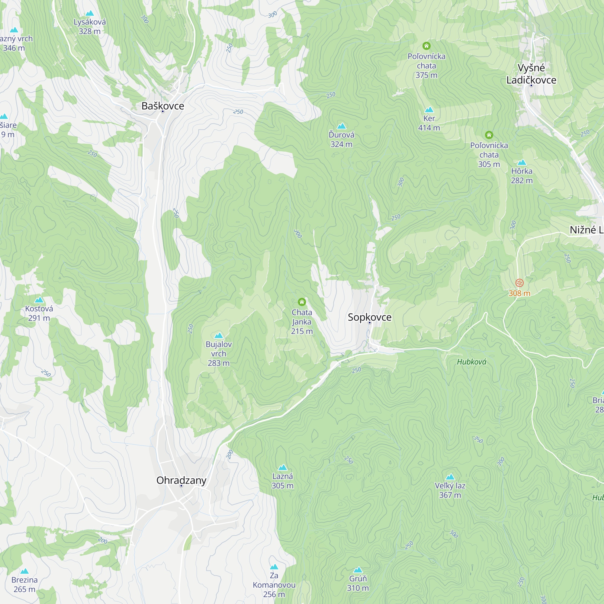 Chata Janka map