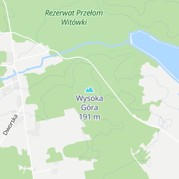 Map of Wysoka Góra