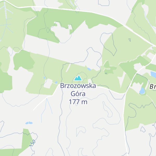 Map of Brzozowska Góra