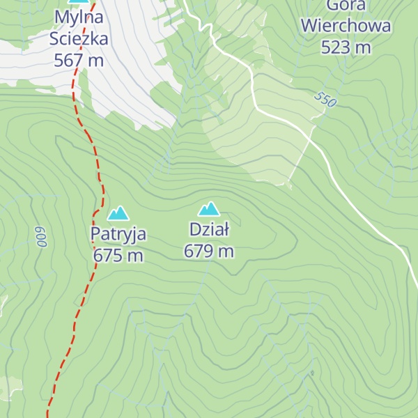 Map of Dział