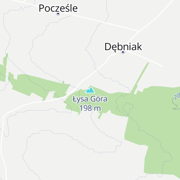 Map of Łysa Góra