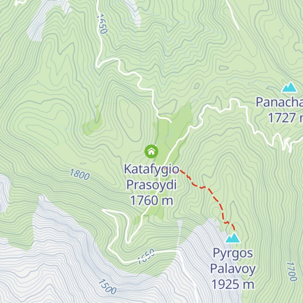Map of Katafygio Prasoydi